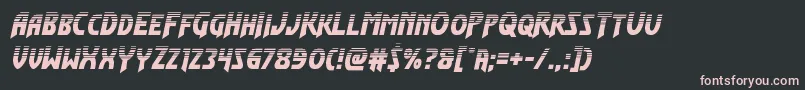 Flashrogershalf Font – Pink Fonts on Black Background