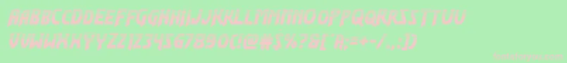 Flashrogershalf Font – Pink Fonts on Green Background