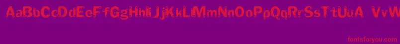 Franklingoestojava Font – Red Fonts on Purple Background