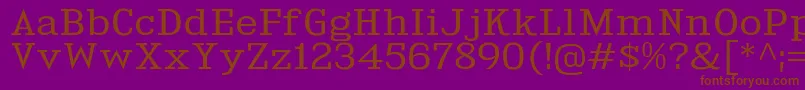 KingsbridgeExBk Font – Brown Fonts on Purple Background