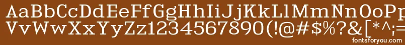 KingsbridgeExBk Font – White Fonts on Brown Background