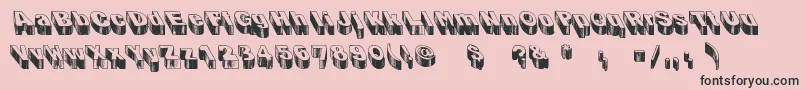 BlogTheImpaler Font – Black Fonts on Pink Background