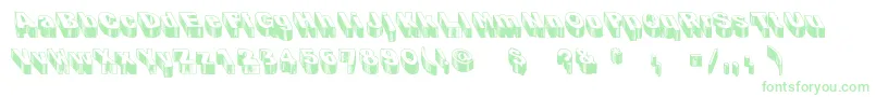 BlogTheImpaler Font – Green Fonts on White Background