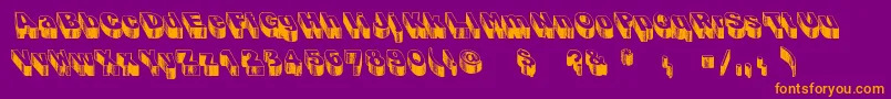 BlogTheImpaler Font – Orange Fonts on Purple Background