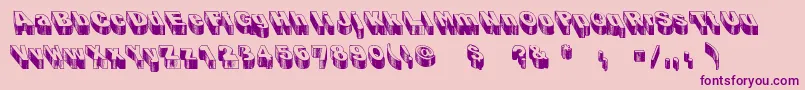 BlogTheImpaler Font – Purple Fonts on Pink Background