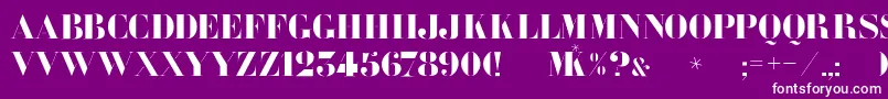 Chaplone Font – White Fonts on Purple Background