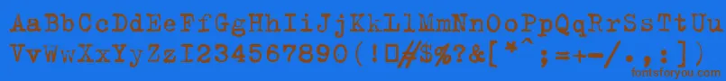 Saiba mais sobre a fonte B52 Fonte B52 – fontes marrons em um fundo azul
