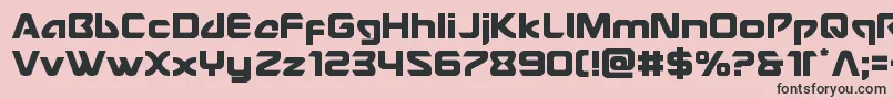 Usangel Font – Black Fonts on Pink Background