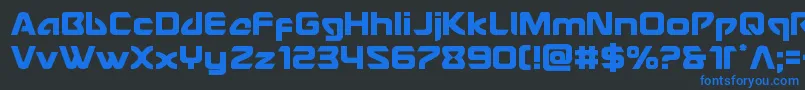 Usangel Font – Blue Fonts on Black Background