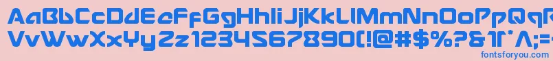 Usangel Font – Blue Fonts on Pink Background