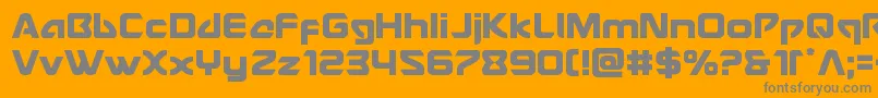 Usangel Font – Gray Fonts on Orange Background