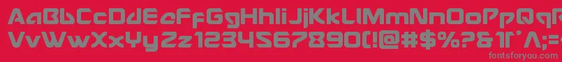 Usangel Font – Gray Fonts on Red Background