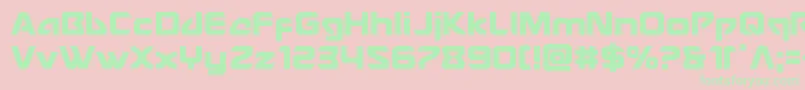 Usangel Font – Green Fonts on Pink Background