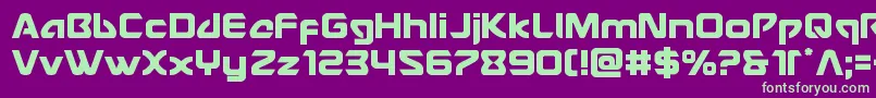 Usangel Font – Green Fonts on Purple Background