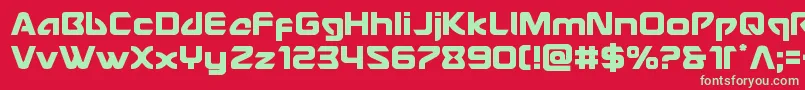 Usangel Font – Green Fonts on Red Background