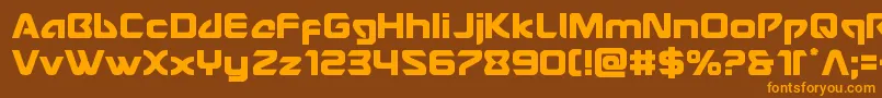 Usangel Font – Orange Fonts on Brown Background