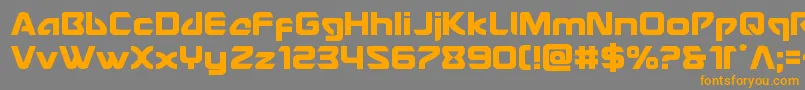 Usangel Font – Orange Fonts on Gray Background