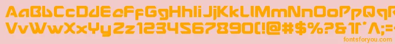 Usangel Font – Orange Fonts on Pink Background