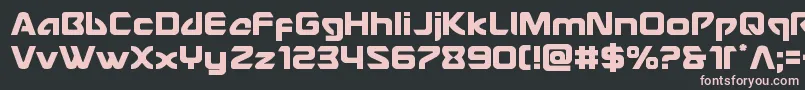 Usangel Font – Pink Fonts on Black Background