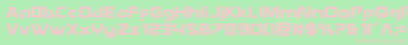 Usangel Font – Pink Fonts on Green Background