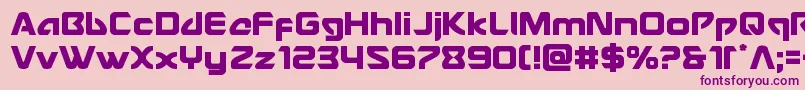 Usangel Font – Purple Fonts on Pink Background