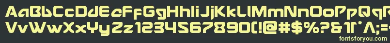 Usangel Font – Yellow Fonts on Black Background