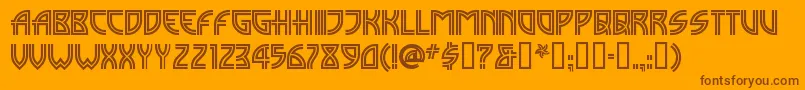 Madisi Font – Brown Fonts on Orange Background