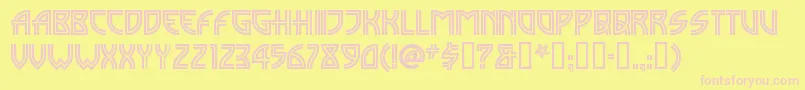Madisi Font – Pink Fonts on Yellow Background