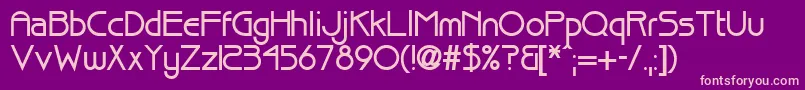 BasqueBold Font – Pink Fonts on Purple Background