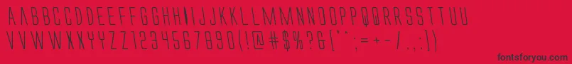 Alienleagueleft Font – Black Fonts on Red Background