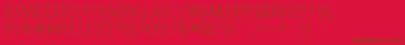 Alienleagueleft Font – Brown Fonts on Red Background