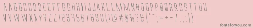 Alienleagueleft Font – Gray Fonts on Pink Background