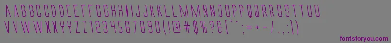 Alienleagueleft Font – Purple Fonts on Gray Background