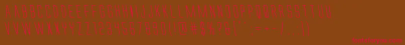 Alienleagueleft Font – Red Fonts on Brown Background