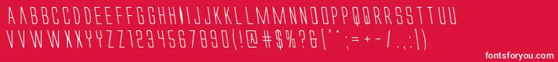 Alienleagueleft Font – White Fonts on Red Background