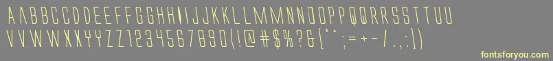 Alienleagueleft Font – Yellow Fonts on Gray Background