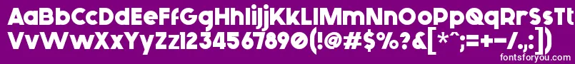 Подробнее о шрифте GenericaBold Шрифт GenericaBold – белые шрифты на фиолетовом фоне