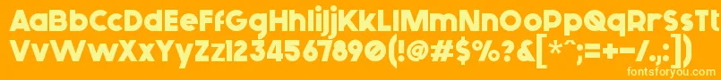 More about GenericaBold Font GenericaBold Font – Yellow Fonts on Orange Background