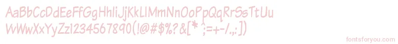 Komtxtt Font – Pink Fonts on White Background