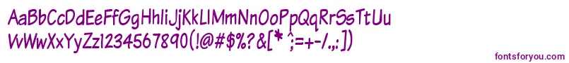 Komtxtt Font – Purple Fonts on White Background