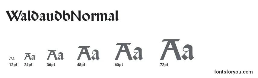 Размеры шрифта WaldaudbNormal