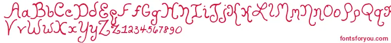 KristenCurly Font – Red Fonts