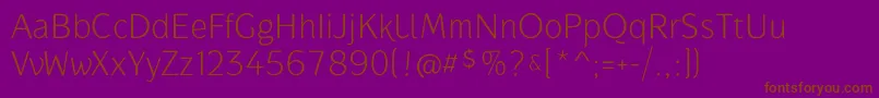 GauntletthinTb Font – Brown Fonts on Purple Background