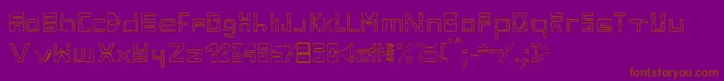 Fontdiza Font – Brown Fonts on Purple Background
