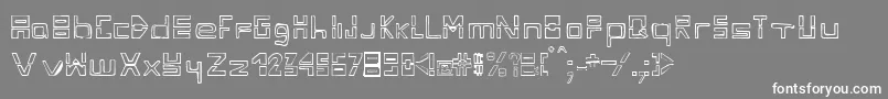 フォントFontdiza – 灰色の背景に白い文字