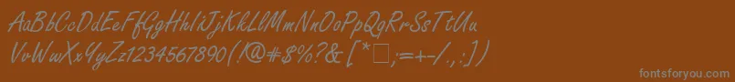 Шрифт Freeport – серые шрифты на коричневом фоне