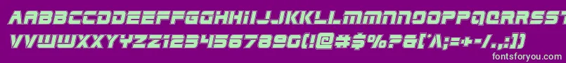 Edgeraceracadital Font – Green Fonts on Purple Background