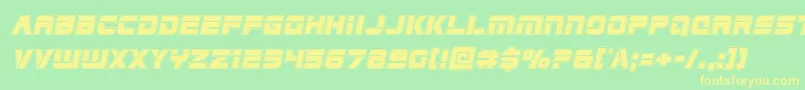 Edgeraceracadital Font – Yellow Fonts on Green Background