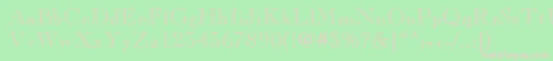 fuente Pinchi – Fuentes Rosadas Sobre Fondo Verde