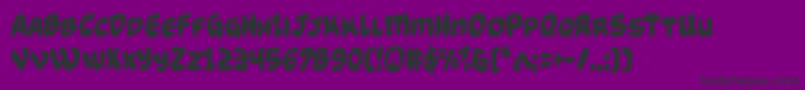 Funnypagescond Font – Black Fonts on Purple Background